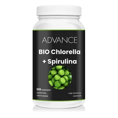 Advance nutraceutics Chlorella + Spirulina BIO 1000 tablet