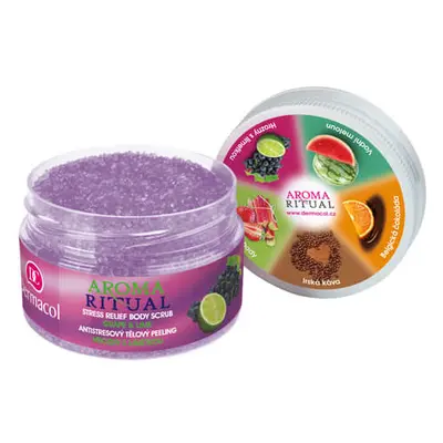 Dermacol Antistresový tělový peeling hrozny s limetkou Aroma Ritual 200 g