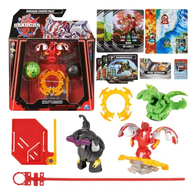 Bakugan startovací sada speciální útok s6 - Mantid, Titanium Dragonoid, Trox