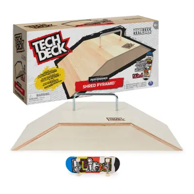 Tech Deck dřevěná rampa s fingerboardem