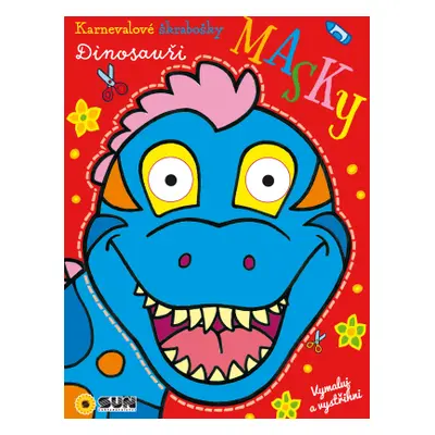 Karnevalové škrabošky - Dinosauři