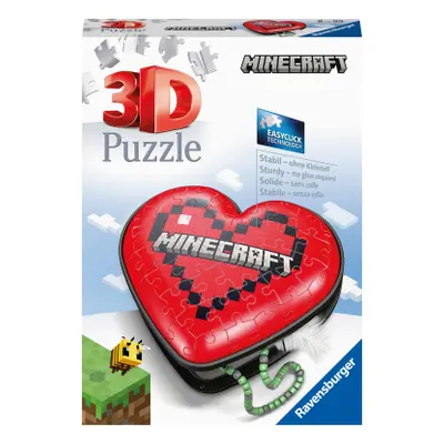 Puzzle 3D Srdce Minecraft 54 dílků