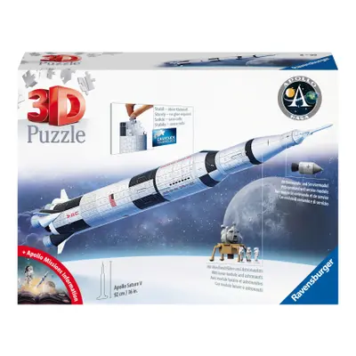 Puzzle 3D Vesmírná raketa Saturn V 432 dílků