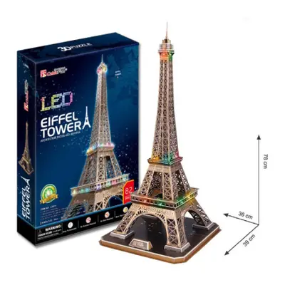 Puzzle 3D Eiffelova věž / led - 82 dílků