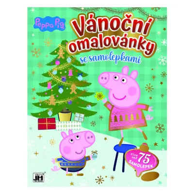 Vánoční omalovánky se samolepkami Prasátko Peppa