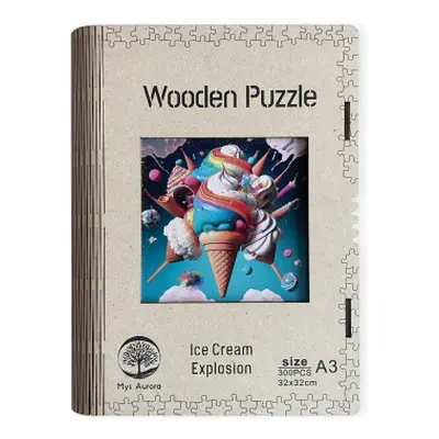 Wooden puzzle Ice Cream Explosion A3