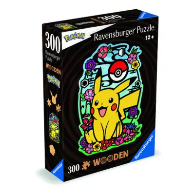 Dřevěné puzzle Pikachu 300 dílků