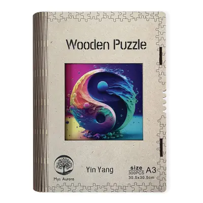 Wooden puzzle Yin Yang A3