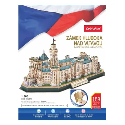 Puzzle 3D Zámek Hluboká