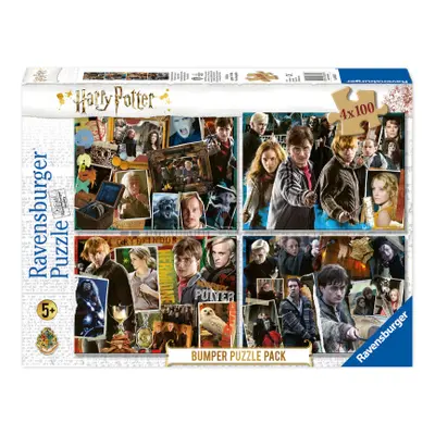 Puzzle Harry Potter set 4x100 dílků