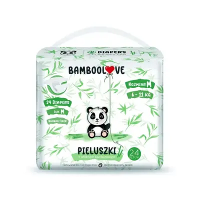 Pleny jednorázové bambus vel. M 6-11 kg 24 ks