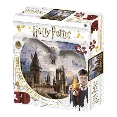 Puzzle 3D 300 dílků Harry Potter - Bradavice a Hedwig