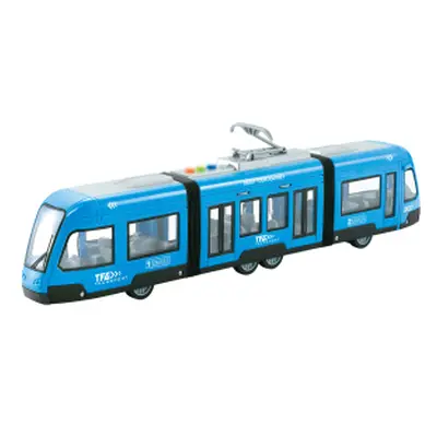 Tramvaj na setrvačník 1:16 modrá