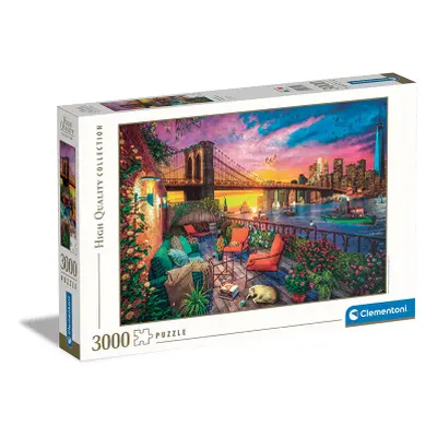 Puzzle 3000 dílků Západ slunce na Manhattanu