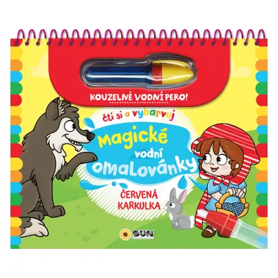 Čti a vybarvuj - Červená Karkulka - magické vodní omalovánky