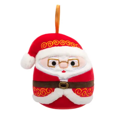 Plyšový mazlíček Squishmallows Vánoční ozdoba Santa s brýlemi - Nick, 10 cm