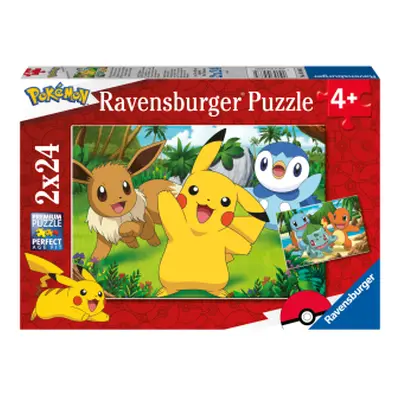 Puzzle dětské Pokémon 2x24 dílků