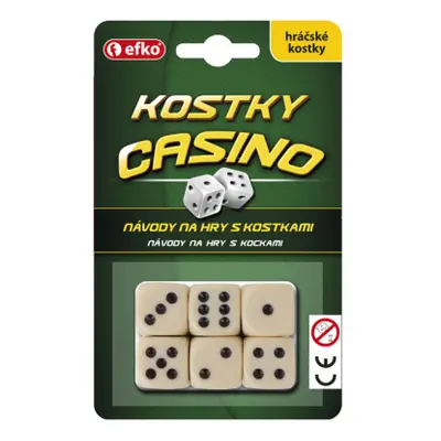 Hrací kostky Casino keramické