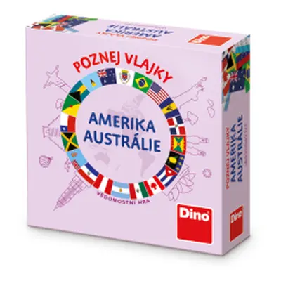 Cestovní hra Poznej vlajky Amerika a Austrálie