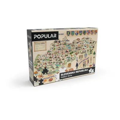 Puzzle - Mapa Slovenska 160 ks