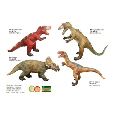 Dinosaurus měkký 4 druhy 42 cm