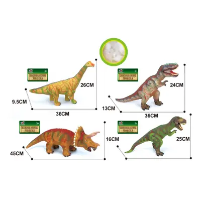 Dinosaurus měkký 4 druhy 36 cm