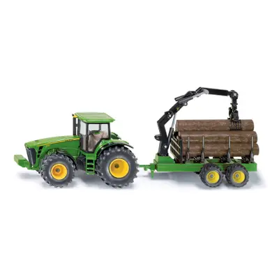 SIKU Farmer - Traktor John Deere s lesním přívěsem 1:50