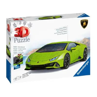 Puzzle 3D Lamborghini Huracán Evo zelené 108 dílků