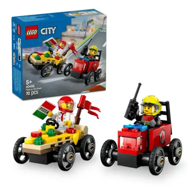 LEGO® City 60458 Závodní balíček: Rozvoz pizzy vs. hasičské auto