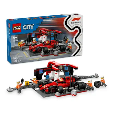 LEGO® City 60443 Zastávka v boxech F1® a personál s vozem Ferrari