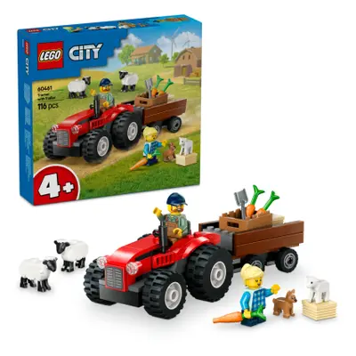 LEGO® City 60461 Červený traktor s přívěsem a ovcemi