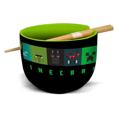 Minecraft ramen miska a hůlky, dárkový set