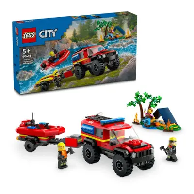 LEGO® City 60412 Hasičský vůz 4x4 a záchranný člun