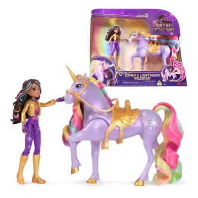 Unicorn academy světelný jednorožec a figurka 11 cm Sophia & Wildstar