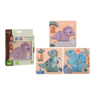 Dřevěné puzzle Dino Jouéco®