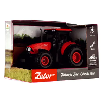 Traktor Zetor plast 9x14cm na setrvačník