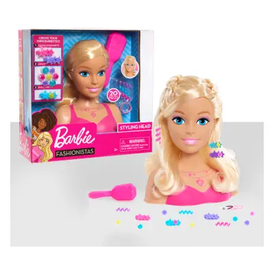 Barbie česací hlava - blonďatá