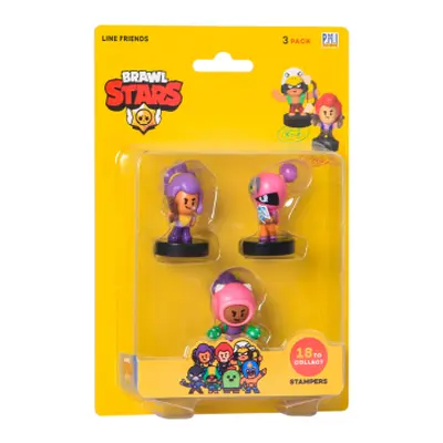 Figurky Brawl Stars 3 pack série 1 s razítky