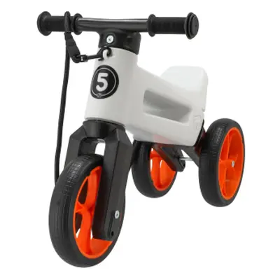 Odrážedlo Funny Wheels Rider SuperSport bílé/oranž 2v1