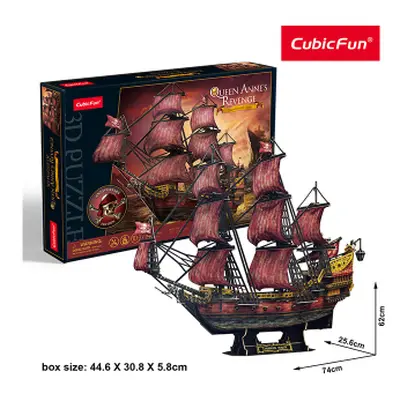 Puzzle 3D Queen Anne’s Revenge - 391 dílků