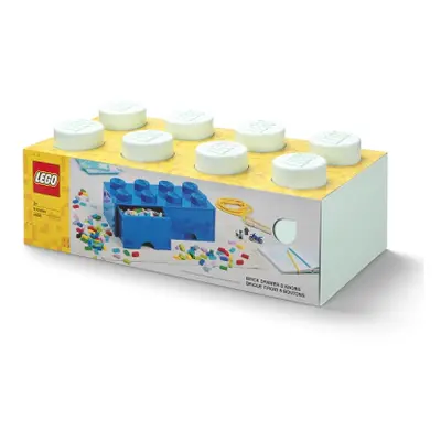 LEGO úložný box 8 s šuplíky - aqua