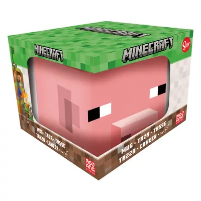 Minecraft 3D hrnek prasátko