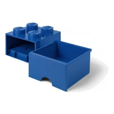 LEGO úložný box 4 s šuplíkem - modrá