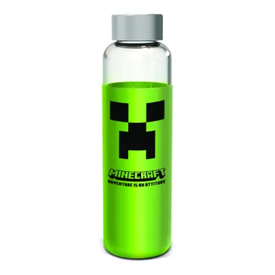 Skleněná láhev s návlekem 585 ml, Minecraft