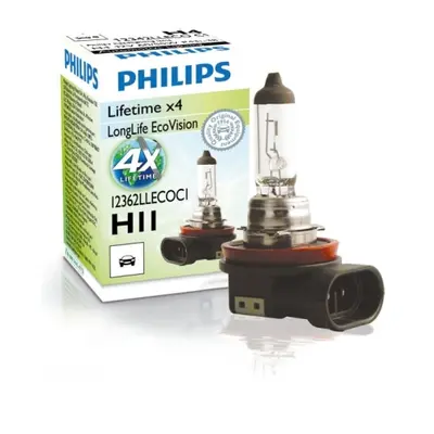 Autožárovka Philips LongLife EcoVision H11 12362LLECOC1 55W 12V PGJ19-2 s homologací