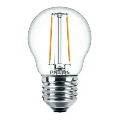 LED žárovka E27 Philips P45 Classic Filament 2W (25W) teplá bílá (2700K)