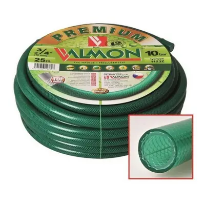 Průmyslová zahradní hadice na vodu PVC Valmon Premium 3/4" 25m 11231925-ZE