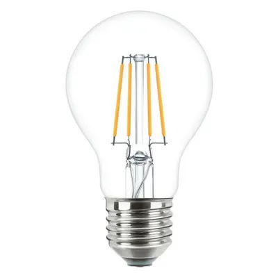 LED žárovka E27 Philips Classic Filament A60 4,3W (40W) teplá bílá (2700K)