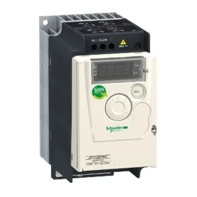 Frekvenční měnič Schneider Electric Altivar 12 0,75kW 4,2A 1-fáze do 240V s chladičem ATV12H075M