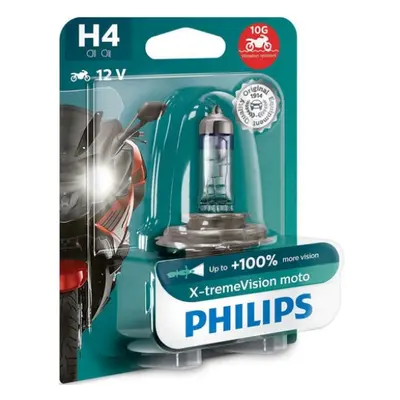 Autožárovka Philips X-Treme Vision Moto H4 12342XVBW 60/55W 12V P43t-38 (pro motocykly) s homolo